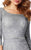 Social Occasions by Mon Cheri - 217850 Quarter-Sleeve Lace Dress in Gray