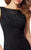 Social Occasions by Mon Cheri - 217855 Lace Illusion Bateau Dress in Black