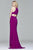 Faviana - 7976 Halter Neck Jersey Trumpet Dress  in Purple