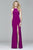 Faviana - 7976 Halter Neck Jersey Trumpet Dress  in Purple