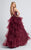 Ellie Wilde - EW21726 Beaded V-neck Ballgown in Red