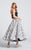 Ellie Wilde - EW21730 Sultry Strapless Satin Evening Dress in Black and Silver