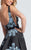 Ellie Wilde - EW21737 Sleeveless V-neck Prom Dress in Black and Gray