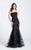 Ellie Wilde - EW21764 Lace Strapless Prom Dress  in Black