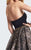 Ellie Wilde - EW21768 Strapless Metallic Dress in Black and Brown