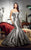 Montage by Mon Cheri - 217D82 Strapless Semi-Sweetheart Mermaid Dress in Silver and Multi-color