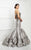 Montage by Mon Cheri - 217D82 Strapless Semi-Sweetheart Mermaid Dress in Silver and Multi-color