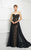 Montage by Mon Cheri - 217D86 Beaded Sweetheart Sheath Dress in Black and Neutral