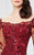 Montage by Mon Cheri - 217937W Elegant Lace Mermaid Gown in Red