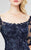 Montage by Mon Cheri - 217937W Elegant Lace Mermaid Gown in Blue