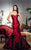 Montage by Mon Cheri - 217938 Strapless Mikado Ruffled Evening Gown in Red and Black