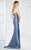 Montage by Mon Cheri - 217939 Embellished Sweetheart Dress in Blue