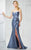 Montage by Mon Cheri - 217939 Embellished Sweetheart Dress in Blue