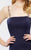 Montage by Mon Cheri - 217940 Gilded Lace Applique Evening Gown in Blue and Gold