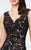 Montage by Mon Cheri - 217944 V-neck Tulle Ballgown in Black and Pink