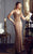 Montage by Mon Cheri - 217945 Lavishly Beaded Evening Gown in Gold and Brown