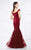 Montage by Mon Cheri - 217952 Off-Shoulder Tulle Dress in Red