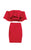 Alyce Paris  - 4490 Two Piece Off Shoulder Mini Dress in Red