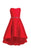 Alyce Paris  - 3701 Strapless Sweetheart Pleated Cocktail Dress in Red