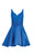 Alyce Paris  - 3707 Sleeveless V Neck A-Line Cocktail Dress in Blue