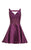 Alyce Paris  - 3707 Sleeveless V Neck A-Line Cocktail Dress in Purple