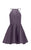 Alyce Paris Homecoming - 3708 Lace Halter Neck A-Line Dress in Gray