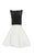 Alyce Paris  - 3728 Lace up Bateau Cocktail Dress in Black and White
