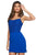 Sherri Hill - 53194 Lace Scoop Sheath Short Dress In Blue
