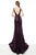 Jovani - 63514 Sequined Plunging V Neck Sheath Dress In Purple