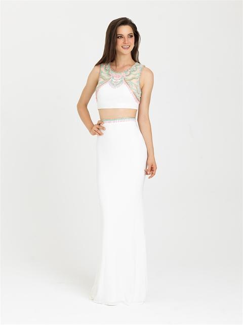 Madison James - 16-362 Dress in White