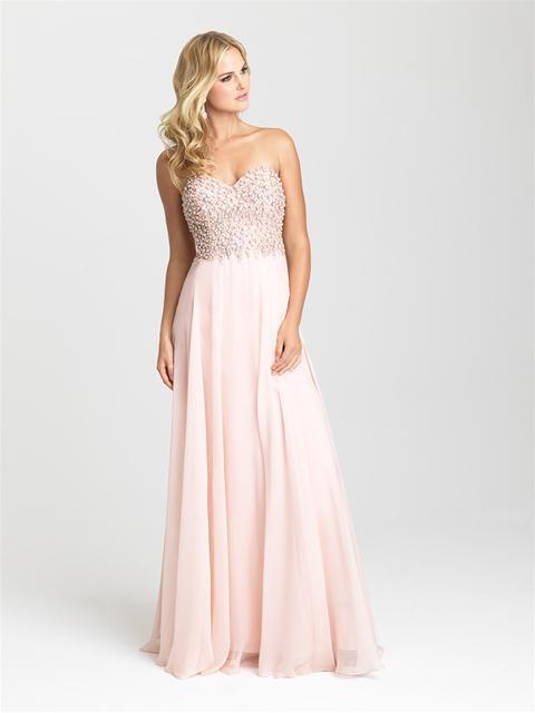 Madison James - 16-368 Dress in Shell Pink