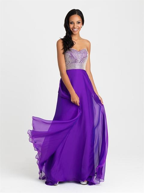 Madison James - 16-372 Dress in Purple