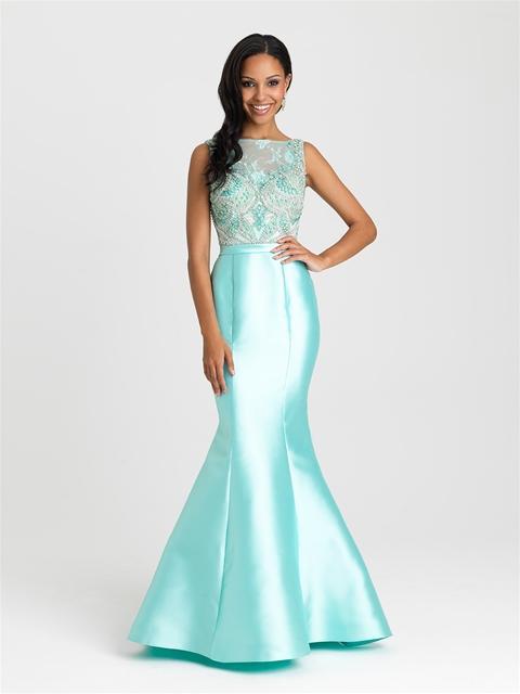 Madison James - 16-410 Dress in Aqua