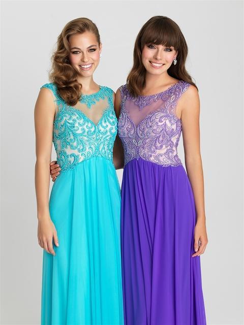 Madison James - 16-411 Dress in Light Blue