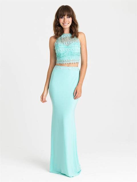Madison James - 16-412 Dress in Aqua