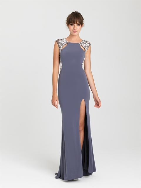 Madison James - 16-417 Dress in Gunmetal