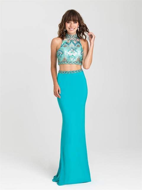 Madison James - 16-435 Dress in Turquoise