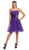 Straight-Across Bejeweled Tulle Cocktail Dress