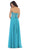 May Queen - MQ1277B Delicate Lace Strapless Corset Prom Gown