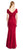 Adrianna Papell - Satin Sheath Dress 81909150 in Red