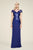 Tadashi Shoji - Bedazzled Bateau Sheath Dress In Purple