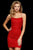 Sherri Hill - 52165 Strappy Open Back Scoop Neck Short Dress In Red