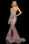 Sherri Hill - 52954 Long Strapless Fitted Mermaid Dress In Pink and Silver