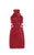 Alyce Paris  - 4464 Sequined Halter Cutout Short Dress inRed