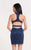 Alyce Paris  - 4464 Sequined Halter Cutout Short Dress in Blue