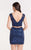 Alyce Paris  - 4465 Two Piece Sequined Cap Sleeves Short Dress in Blue