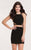 Alyce Paris  - 4470 Two Piece Strappy Short Dress in Black