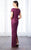 Cameron Blake - 217637 Laced Scoop Neck Sheath Dress in Purple