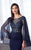 Cameron Blake - 217638 Laced Illusion Bateau Beck Trumpet Dress in Blue