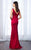 Cameron Blake - 217639 Vibrant Sleeveless Sheath Dress in Red